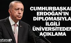 Marmara Üniversitesi, Cumhurbaşkanı Erdoğan'ın diplomasıyla ilgili açıklama yaptı