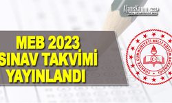 Milli Eğitim Bakanlığı 2023 yılı Sınav Takvimi