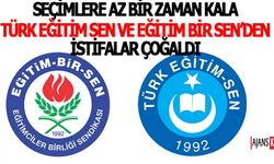 Seçimler Öncesi Eğitim Bir Sen ve Türk Eğitim Sen'den İstifalar Çoğaldı