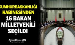 16 Bakan Milletvekili Seçildi