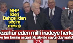MHP lideri Bahçeli'den Seçim Sonuçlarıyla İlgili Açıklama