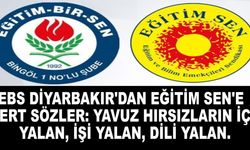 EBS Diyarbakır'dan Eğitim Sen'e Sert sözler:Yavuz Hırsızların İçi Yalan, İşi Yalan, Dili Yalan.