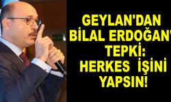 Geylan'dan Bilal Erdoğan'a Tepki: Herkes İşini Yapsın!