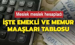 İşte memur ve emekli zamlı maaş tablosu