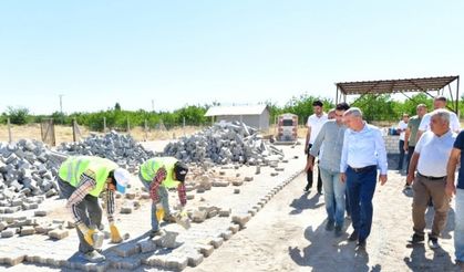 Başkan Çınar, çevre düzenleme çalışmalarını inceledi