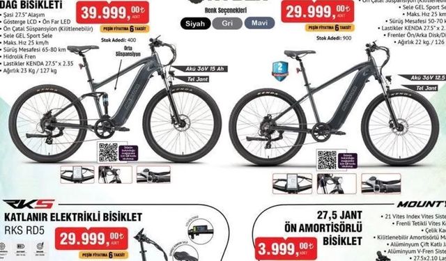 BİM'e Uygun Fiyatlı Bisikletler Geldi