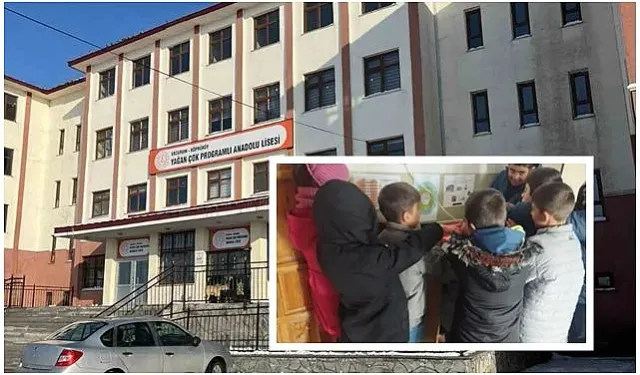 Erzurum'da o okula bir gecede doğalgaz bağlandı!