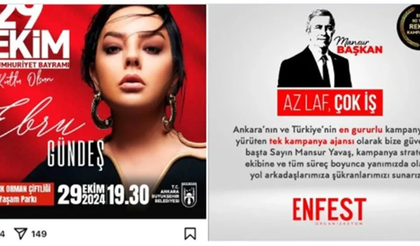 O şirket Ankara'da 30 konser daha düzenlemiş!